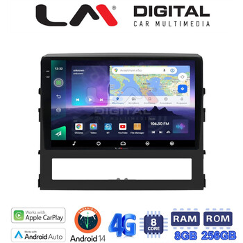 LM Digital - LM ZQ8386 GPS Οθόνη OEM Multimedia Αυτοκινήτου για Toyota Land Cruiser 2016 (CarPlay/AndroidAuto/BT/GPS/WIFI/GPRS) electriclife