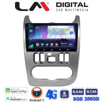 LM Digital - LM ZQ8432 GPS Οθόνη OEM Multimedia Αυτοκινήτου για DACIA DUSTER 2006>2012  (CarPlay/AndroidAuto/BT/GPS/WIFI/GPRS) electriclife