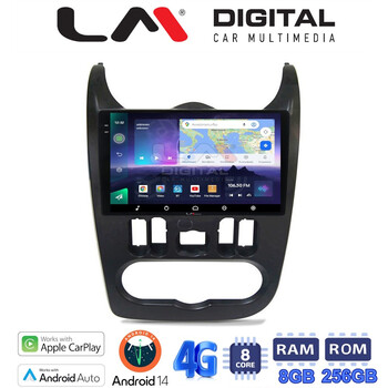 LM Digital - LM ZQ8432B GPS Οθόνη OEM Multimedia Αυτοκινήτου για Dacia Duster 2006 > 2012 (CarPlay/AndroidAuto/BT/GPS/WIFI/GPRS) electriclife