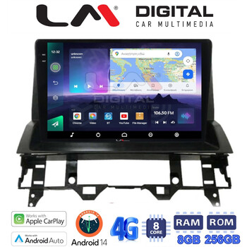 LM Digital - LM ZQ8437 GPS Οθόνη OEM Multimedia Αυτοκινήτου για MAZDA 6 2002 > 2005 (CarPlay/AndroidAuto/BT/GPS/WIFI/GPRS) electriclife