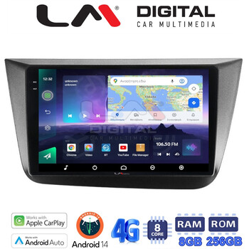 LM Digital - LM ZQ8490 GPS Οθόνη OEM Multimedia Αυτοκινήτου για Seat Altea 2004 > 2015 (CarPlay/AndroidAuto/BT/GPS/WIFI/GPRS) electriclife