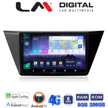 LM Digital - LM ZQ8522 GPS Οθόνη OEM Multimedia Αυτοκινήτου για VW TOURAN 2016> (CarPlay/AndroidAuto/BT/GPS/WIFI/GPRS) electriclife