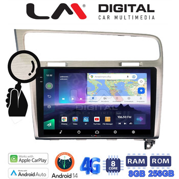 LM Digital - LM ZQ8591 GPS Οθόνη OEM Multimedia Αυτοκινήτου για VW GOLF7 (CarPlay/AndroidAuto/BT/GPS/WIFI/GPRS) electriclife