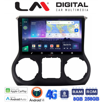 LM Digital - LM ZQ8745 GPS Οθόνη OEM Multimedia Αυτοκινήτου για JEEP WRANGLER 2011>2018 (CarPlay/AndroidAuto/BT/GPS/WIFI/GPRS) electriclife