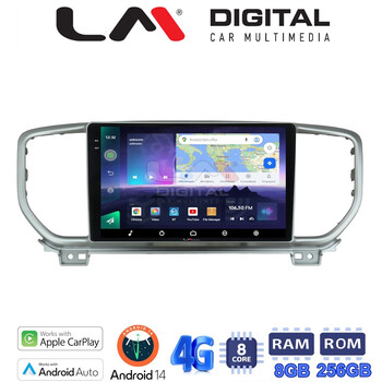 LM Digital - LM ZQ8938 GPS Οθόνη OEM Multimedia Αυτοκινήτου για KIA SPORTAGE 2019> (CarPlay/AndroidAuto/BT/GPS/WIFI/GPRS) electriclife