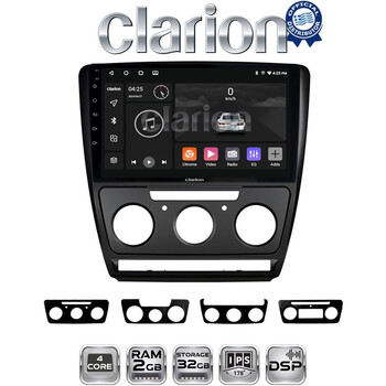 CLARION GL31005B Οθόνη OEM Multimedia Αυτοκινήτου για Skoda Octavia 2005 > 2012  (CarPlay/AndroidAuto/BT/GPS/WIFI/GPRS) electriclife