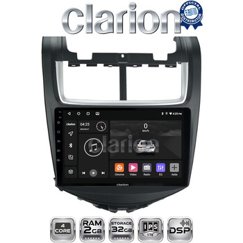 CLARION GL31108 Οθόνη OEM Multimedia Αυτοκινήτου για Chevrolet Aveo 2014>2017 (CarPlay/AndroidAuto/BT/GPS/WIFI/GPRS) electriclife