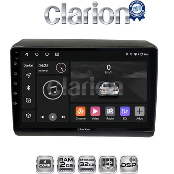 CLARION GL31194 Οθόνη OEM Multimedia Αυτοκινήτου για Fiat Ducato - Citroen Jumper - Peugeot Partner 2012> (CarPlay/AndroidAuto/BT/GPS/WIFI/GPRS) electriclife