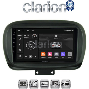 CLARION GL31199 Οθόνη OEM Multimedia Αυτοκινήτου για FIAT 500X 2014> (CarPlay/AndroidAuto/BT/GPS/WIFI/GPRS) electriclife