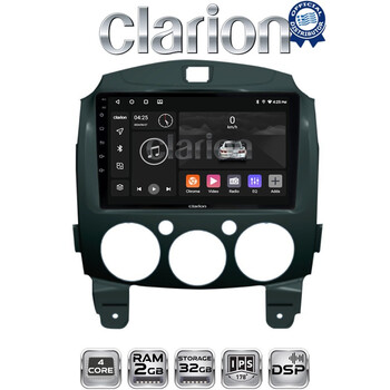 CLARION GL31430 Οθόνη OEM Multimedia Αυτοκινήτου για MAZDA 2 2007>2014 (CarPlay/AndroidAuto/BT/GPS/WIFI/GPRS) electriclife