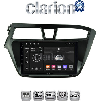 CLARION GL31517 Οθόνη OEM Multimedia Αυτοκινήτου για Hyundai i20 2015> (CarPlay/AndroidAuto/BT/GPS/WIFI/GPRS) electriclife