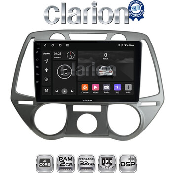 CLARION GL31838 Οθόνη OEM Multimedia Αυτοκινήτου για Hyundai i20 2008 > 2014 (CarPlay/AndroidAuto/BT/GPS/WIFI/GPRS) electriclife