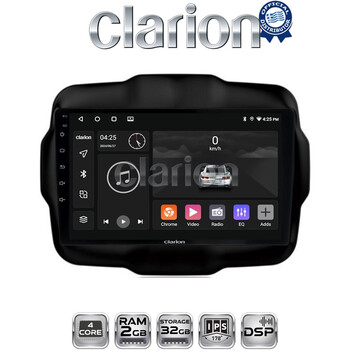 CLARION GL31952 Οθόνη OEM Multimedia Αυτοκινήτου για RENEGADE 2014> (CarPlay/AndroidAuto/BT/GPS/WIFI/GPRS) electriclife