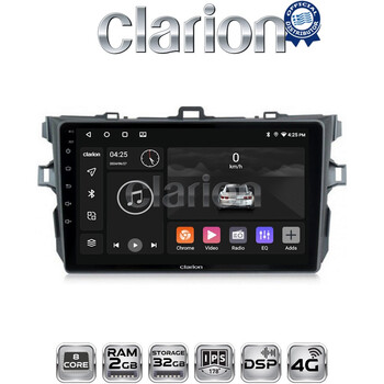 CLARION GL71063 Οθόνη OEM Multimedia Αυτοκινήτου για TOYOTA COROLLA 2006>2012  (CarPlay/AndroidAuto/BT/GPS/WIFI/GPRS) electriclife