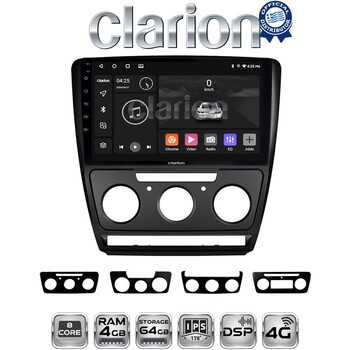 CLARION GL72005B Οθόνη OEM Multimedia Αυτοκινήτου για Skoda Octavia 2005 > 2012  (CarPlay/AndroidAuto/BT/GPS/WIFI/GPRS) electriclife
