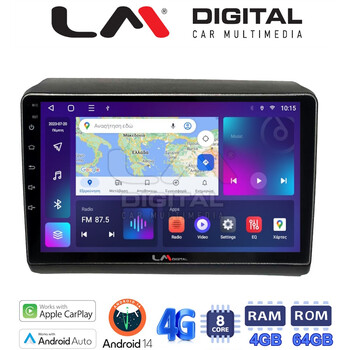LM Digital - LM ZC8194 GPS Οθόνη OEM Multimedia Αυτοκινήτου για Fiat Ducato - Citroen Jumper - Peugeot Partner 2012>
Μόνο αν έχει εργοστασιακό μηχάνημα (CarPlay/AndroidAuto/BT/GPS/WIFI/GPRS) electriclife