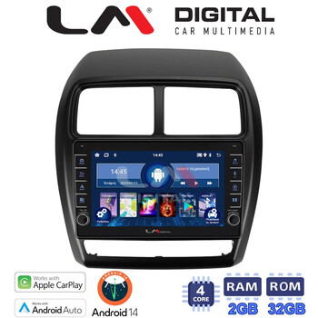 LM Digital - LM ZG4318 GPS Οθόνη OEM Multimedia Αυτοκινήτου για Mitsubishi ASX 2020 > 2023 (CarPlay/AndroidAuto/BT/GPS/WIFI/GPRS) electriclife