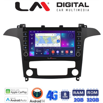 LM Digital - LM ZG8237 GPS Οθόνη OEM Multimedia Αυτοκινήτου για FORD FOCUS > 2011
FORD MONDEO 2007 > 2014
FORD GALAXY 2007 > 2014
FORD S-MAX 2008 > 2014 (CarPlay/AndroidAuto/BT/GPS/WIFI/GPRS) electriclife