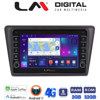 LM Digital - LM ZG8327 GPS Οθόνη OEM Multimedia Αυτοκινήτου για Skoda Rapid Spaceback 2014 > (CarPlay/AndroidAuto/BT/GPS/WIFI/GPRS) electriclife
