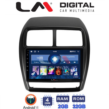 LM Digital - LM ZL4318 GPS Οθόνη OEM Multimedia Αυτοκινήτου για Mitsubishi ASX 2020 > 2023 (BT/GPS/WIFI/GPRS) electriclife