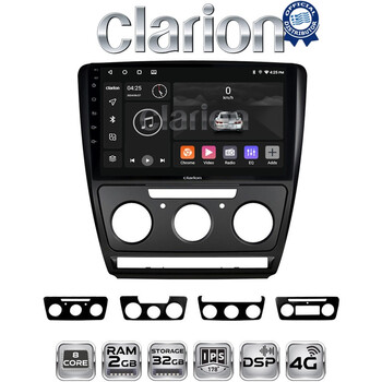 CLARION GL71005B Οθόνη OEM Multimedia Αυτοκινήτου για Skoda Octavia 2005 > 2012  (CarPlay/AndroidAuto/BT/GPS/WIFI/GPRS) electriclife