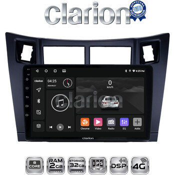 CLARION GL71084 Οθόνη OEM Multimedia Αυτοκινήτου για Τoyota Yaris 2006 > 2011 (CarPlay/AndroidAuto/BT/GPS/WIFI/GPRS) electriclife