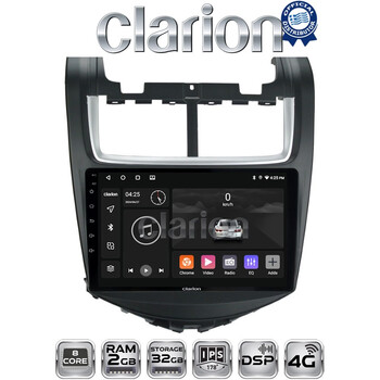 CLARION GL71108 Οθόνη OEM Multimedia Αυτοκινήτου για Chevrolet Aveo 2014>2017 (CarPlay/AndroidAuto/BT/GPS/WIFI/GPRS) electriclife