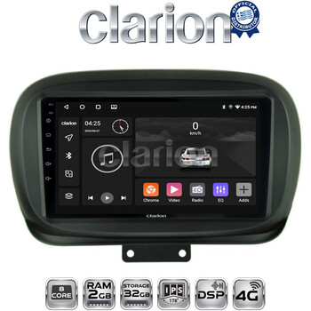 CLARION GL71199 Οθόνη OEM Multimedia Αυτοκινήτου για FIAT 500X 2014> (CarPlay/AndroidAuto/BT/GPS/WIFI/GPRS) electriclife
