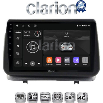 CLARION GL71319 Οθόνη OEM Multimedia Αυτοκινήτου για Renault Clio III 2005 > 2011 (CarPlay/AndroidAuto/BT/GPS/WIFI/GPRS) electriclife