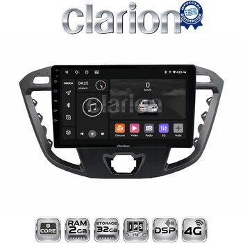 CLARION GL71366 Οθόνη OEM Multimedia Αυτοκινήτου για TRANSIT CUSTOM - TOURNEO CUSTOM 2013> (CarPlay/AndroidAuto/BT/GPS/WIFI/GPRS) electriclife