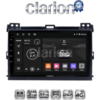 CLARION GL71384 Οθόνη OEM Multimedia Αυτοκινήτου για TOYOTA LANDCRUISER J100 2003>2009   (CarPlay/AndroidAuto/BT/GPS/WIFI/GPRS) electriclife