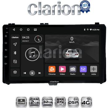 CLARION GL71418 Οθόνη OEM Multimedia Αυτοκινήτου για Toyota Auris '15> & Corolla '17-'19 (CarPlay/AndroidAuto/BT/GPS/WIFI/GPRS) electriclife