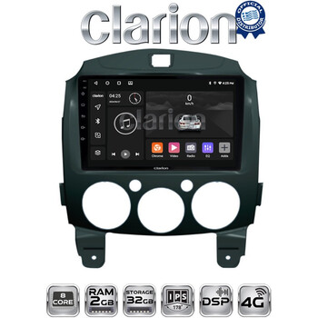 CLARION GL71430 Οθόνη OEM Multimedia Αυτοκινήτου για MAZDA 2 2007>2014 (CarPlay/AndroidAuto/BT/GPS/WIFI/GPRS) electriclife