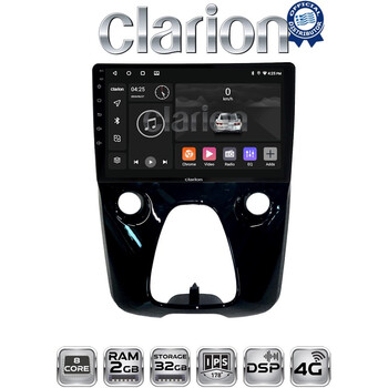 CLARION GL71564 Οθόνη OEM Multimedia Αυτοκινήτου για Aygo & C1 & 107 14> (CarPlay/AndroidAuto/BT/GPS/WIFI/GPRS) electriclife