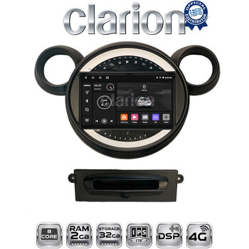 CLARION GL71835 Οθόνη OEM Multimedia Αυτοκινήτου για MINI Clubman '07>'14 & Countryman '10>'16 & Paceman '12>'16 & Cooper '07>'14 (CarPlay/AndroidAuto/BT/GPS/WIFI/GPRS) electriclife