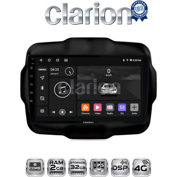 CLARION GL71952 Οθόνη OEM Multimedia Αυτοκινήτου για RENEGADE 2014> (CarPlay/AndroidAuto/BT/GPS/WIFI/GPRS) electriclife