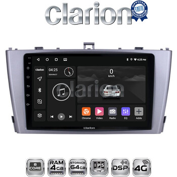 CLARION GL72027 Οθόνη OEM Multimedia Αυτοκινήτου για TOYOTA AVENSIS T27 2009 > 2016  (CarPlay/AndroidAuto/BT/GPS/WIFI/GPRS) electriclife