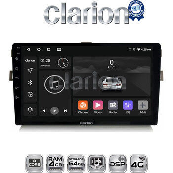 CLARION GL72028 Οθόνη OEM Multimedia Αυτοκινήτου για Toyota Auris 2007 > 2012  (CarPlay/AndroidAuto/BT/GPS/WIFI/GPRS) electriclife
