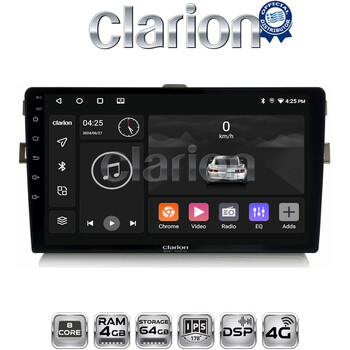 CLARION GL72028B Οθόνη OEM Multimedia Αυτοκινήτου για Toyota Auris 2007 > 2012 (CarPlay/AndroidAuto/BT/GPS/WIFI/GPRS) electriclife