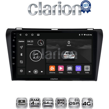 CLARION GL72034 Οθόνη OEM Multimedia Αυτοκινήτου για MAZDA 3  2009>2014 (CarPlay/AndroidAuto/BT/GPS/WIFI/GPRS) electriclife