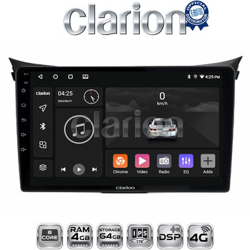 CLARION GL72156 Οθόνη OEM Multimedia Αυτοκινήτου για Hyundai i30 2012 > 2017 (CarPlay/AndroidAuto/BT/GPS/WIFI/GPRS) electriclife