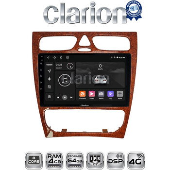 CLARION GL72171W Οθόνη OEM Multimedia Αυτοκινήτου για Mercedes C Class 1999 > 2004 (Προ Facelift) (CarPlay/AndroidAuto/BT/GPS/WIFI/GPRS) electriclife