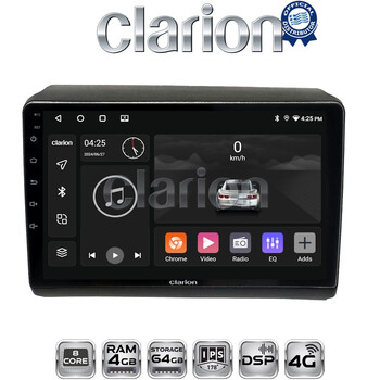CLARION GL72194 Οθόνη OEM Multimedia Αυτοκινήτου για Fiat Ducato - Citroen Jumper - Peugeot Partner 2012> (CarPlay/AndroidAuto/BT/GPS/WIFI/GPRS) electriclife