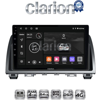 CLARION GL72212 Οθόνη OEM Multimedia Αυτοκινήτου για Mazda 6 2013 > 2017 (CarPlay/AndroidAuto/BT/GPS/WIFI/GPRS) electriclife