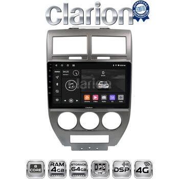 CLARION GL72251 Οθόνη OEM Multimedia Αυτοκινήτου για JEEP COMPASS 2007>2011 (CarPlay/AndroidAuto/BT/GPS/WIFI/GPRS) electriclife
