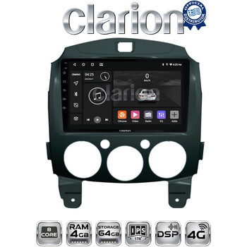 CLARION GL72430 Οθόνη OEM Multimedia Αυτοκινήτου για MAZDA 2 2007>2014 (CarPlay/AndroidAuto/BT/GPS/WIFI/GPRS) electriclife