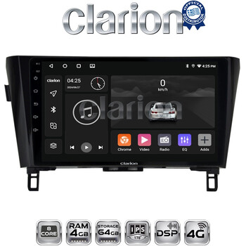 CLARION GL72473 Οθόνη OEM Multimedia Αυτοκινήτου για NISSAN QASHQAI & XTRAIL 2014> (CarPlay/AndroidAuto/BT/GPS/WIFI/GPRS) electriclife