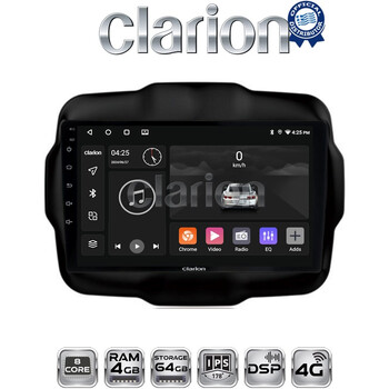 CLARION GL72952 Οθόνη OEM Multimedia Αυτοκινήτου για RENEGADE 2014> (CarPlay/AndroidAuto/BT/GPS/WIFI/GPRS) electriclife