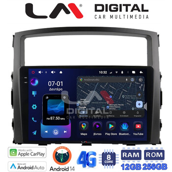 LM ZS8038 GPS Οθόνη OEM Multimedia Αυτοκινήτου για MITSUBISHI PAJERO 2006>2014 (CarPlay/AndroidAuto/BT/GPS/WIFI/GPRS) electriclife