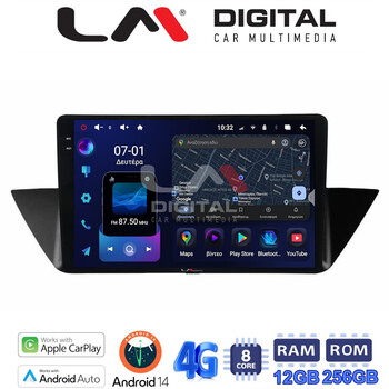 LM ZS8219 GPS Οθόνη OEM Multimedia Αυτοκινήτου για BMW X1 (E84) 2009>2014 (CarPlay/AndroidAuto/BT/GPS/WIFI/GPRS) electriclife